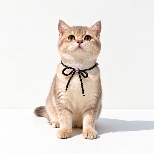 Midnight Bow Reverie Necklace